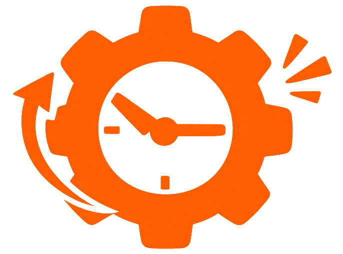 Gear wheel around Clock